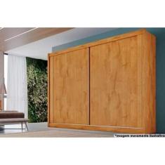 Imagem de Guarda Roupa 2 Portas De Correr E 4 Gavetas Creta Peroba - Europa
