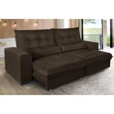 Imagem de Sofá Retrátil Reclinável Miami 2,30M C/ Molas Ensacadas Suede - Sofá C