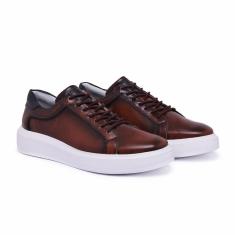 Imagem de Tenis Casual Masculino de Couro, Modelo 3405 Milano-Masculino