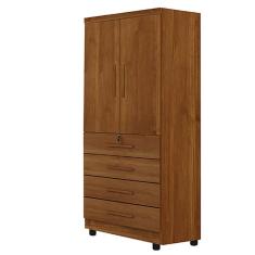 Imagem de Guarda Roupa Solteiro 2 Portas 4 Gavetas Maia Benetil Móveis Cinamomo