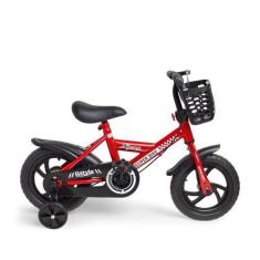 Imagem de Bicicleta Infantil Aro 12 Speedy com Rodinhas Removíveis Cestinha Verm