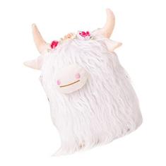 Imagem de OSALADI Boneca De Iaque Vaca De Pelúcia Bicho De Pelúcia Vaca Touro De Pelúcia Estatueta De Touro Das Terras Altas Vaca Das Terras Altas Bicho De Pelúcia Vaca Realista Pelúcia Decoração