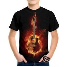 Imagem de Camiseta Violão Masculina Musica Guitarra Infantil Blusa et2 - Alemark
