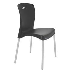Imagem de Cadeira Plastica Mona  Com Pernas De Aluminio Anodizadas
