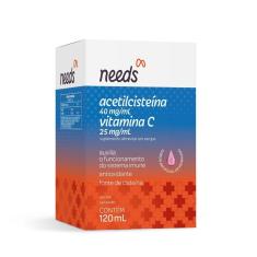 Imagem de Acetilcisteína 40mg/ml + Vitamina C 25mg/ml Xarope 120ml Needs 120ml