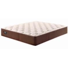 Imagem de Cama Box King Ecoflex Molas Superlastic Sensazione 193x203x72cm Ecoflex Marrom/Bege