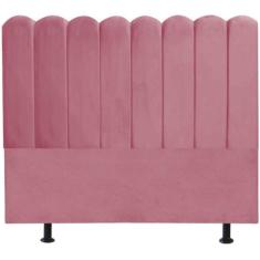 Imagem de Cabeceira Nuvem Cama Box King 195 Cm Alanis Suede Rosa