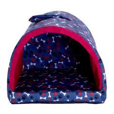 Imagem de Cama Pet para Cachorro ou Gato Iglu Toca Patinhas Deccoralle