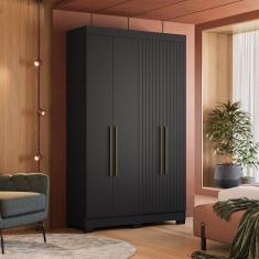 Imagem de Guarda Roupa Dakota 4 Portas Preto - Olivar Móveis