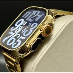 Imagem de Relógio Masculino Dourado Smartwatch Ultra 9 Inteligente Dourado Gold