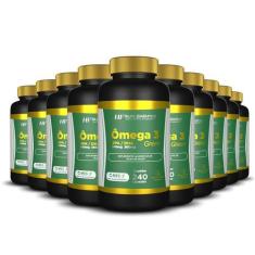 Imagem de 10x ÔMEGA 3 240 CAPS EPA 540MG + DHA 360MG HF SUPLEMENTOS, green
