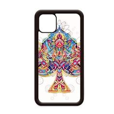 Imagem de Capa Spade Playing Cards padrão geométrico para iPhone 12 Pro Max para Apple Mini Mobile Case Shell