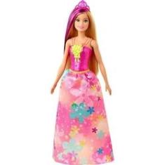 Imagem de Boneca Barbie Dreamtopia Princesa Vestido Flores Mattel GJK12