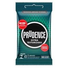 Imagem de Preservativo Extra Texturizado Com 3 Unidades Prudence