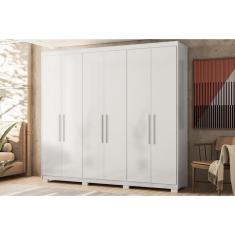 Imagem de Guarda Roupa Casal 6 Portas E 4 Gavetas c- Pés Venice Branco