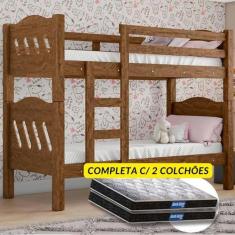 Imagem de Beliche Reforçada Até 120Kg Barreto Lonçarcci Com 2 Colchões Probel Gu