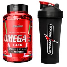 Imagem de Omega 3 60 Caps + Coqueteleira Preta Integralmedica