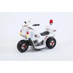 Imagem de Mini Moto Elétrica 6V Infantil Branca Com Baú - Zippy Toys