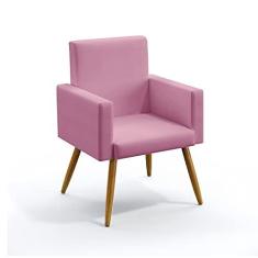 Imagem de Poltrona Decorativa Vega Suede Rosê Aradecor