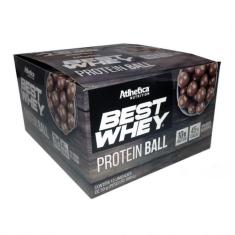 Imagem de Caixa com 12 Unid Best Whey Protein Ball Chocolate ao Leite Atlhetica Nutrition