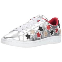 Imagem de Skechers Kids Girls' Omne-Lil' Star Side Sneaker,silver/multi,