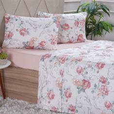 Imagem de Jogo De Cama Solteiro 3 Peças 150 Fios Extra Macio 100% Algodão