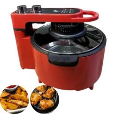 Imagem de Fritadeira Elétrica Air Fryer Vermelha Panela 10l 110v - bbless