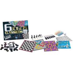 Imagem de Jogo De Tabuleiro 6 Jogos Classicos Pais E Filhos