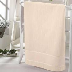 Imagem de Toalha de Banho para Bordar Dohler Velour Creme