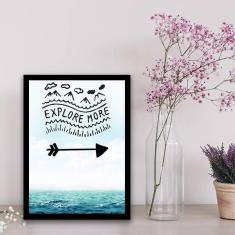 Imagem de Quadro Decorativo Explore More 34x23cm