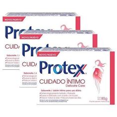 Imagem de Kit Sabonete em Barra Íntimo Protex Delicate Care 85g com 3 unidades