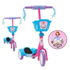 Imagem de Patinete Menina Infantil Princesa Sofia Rosa E Azul Radical