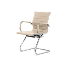 Imagem de Cadeira Escritório Interlocutor Stripes Fixa PU Nude