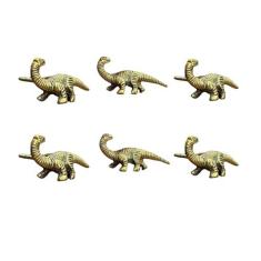 Imagem de Perilla Home Puxadores de metal dinossauros puxadores decorativos em forma de animal para quarto, armário de cozinha, ferragens de armário, maçanetas de porta de armário e puxadores de gaveta