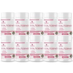 Imagem de Kit Com 10 - Colágeno Hidrolisado + Ácido Hialurônico + Q10 + Biotina + Vit 60 Caps 600mg TuttiFlora