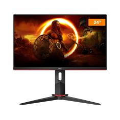 Imagem de Monitor Gamer AOC 23,8" 24G2S/BK com tela Widescreen Full HD, 165Hz, tempo de resposta de 1ms e AMD FreeSync Premium - Preto