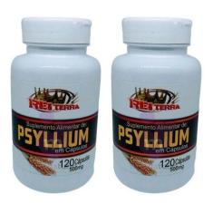 Imagem de Kit 2 Psyllium 500Mg 120 Cápsulas - Rei Terra
