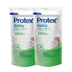 Imagem de Kit 2 Sabonete Líquido Protex Baby Glicerina Natural Da Cabeça Aos Pés
