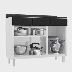 Imagem de Balcão de Cozinha de Aço Triplo Telasul Star New com Tampo