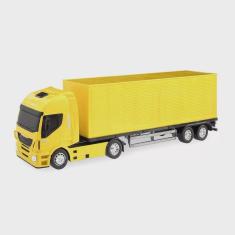 Imagem de Brinquedo Caminhão Baú Hi Way Iveco Amarelo