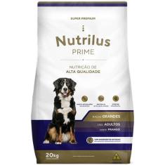 Imagem de Ração Seca Nutrilus Prime Frango para Cães Adultos de Raças Grandes - 20 Kg