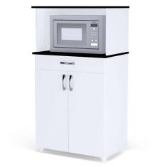 Imagem de Balcão Para Cozinha Multiuso Carina 2 Portas Branco - Ajl