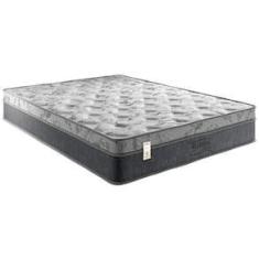 Imagem de Colchão King Size Portobel Orion com Molas Ensacadas e Revestimento em Tecido Poliéster 32x193x203cm - Cinza