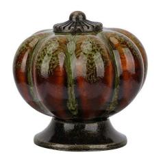 Imagem de Puxadores de Gaveta de Cerâmica, Puxadores de Porta Vintage Puxadores de Armário Vintage Puxadores de Porta de Abóbora de Cerâmica Europeia Puxadores de Armário Com Furo único