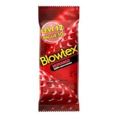 Imagem de Blowtex Preservativo Morango Vermelho 12 Unidades