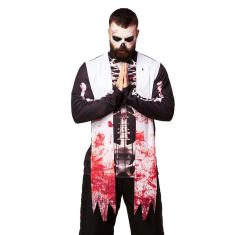 Imagem de Fantasia Halloween Masculina Padre Exorcista do Mal Adulto