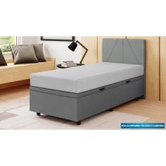 Imagem de Base Cama Baú Solteiro Linho - Skybox - Sky Box