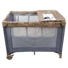 Imagem de Berço Portátil Infinity Cinza/Bege