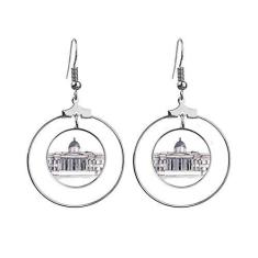 Imagem de Brincos National Gallery em Londres com argola pendente e argola