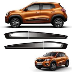 Imagem de Kit Adesivo Faixa Lateral Kwid Modelo Original /